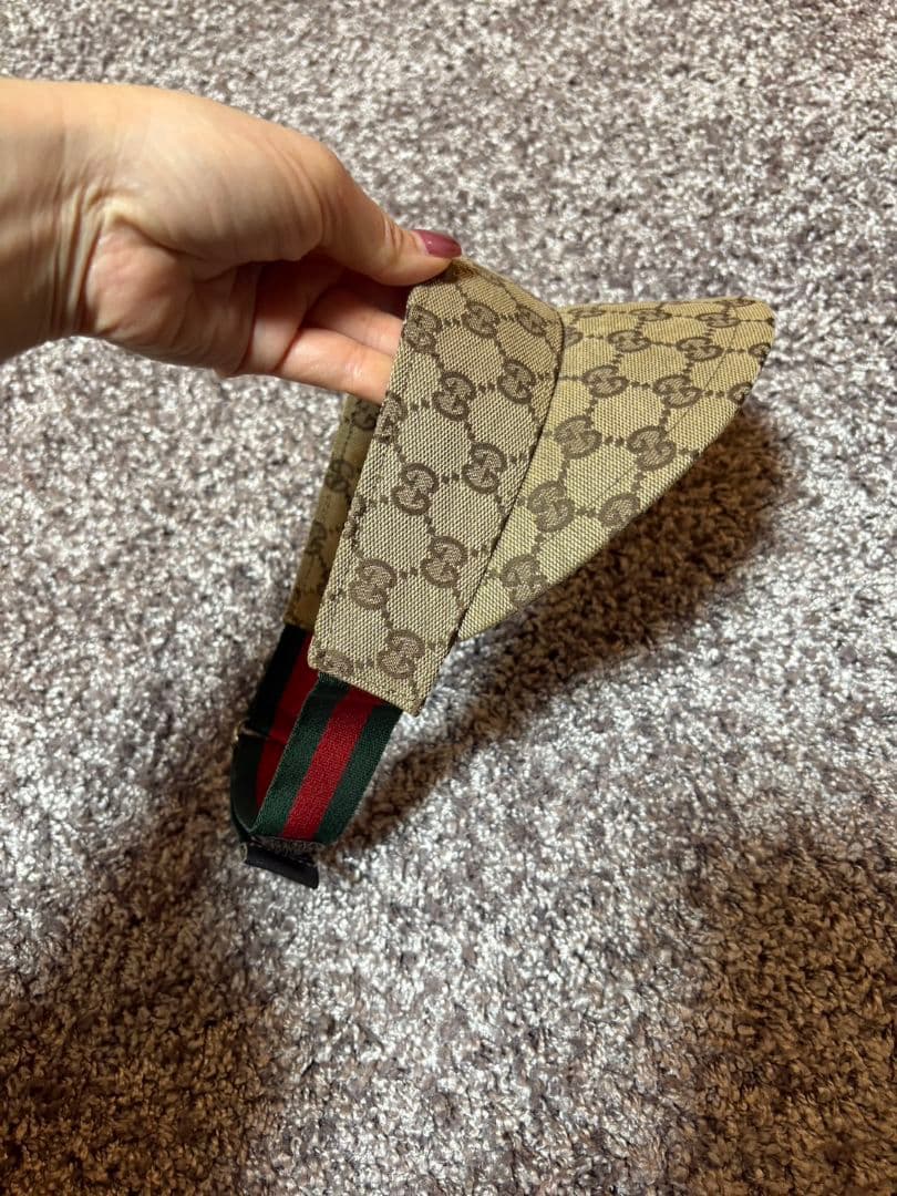 GUCCI GGパターン サンバイザー　正規品　ゴルフに！サイズS