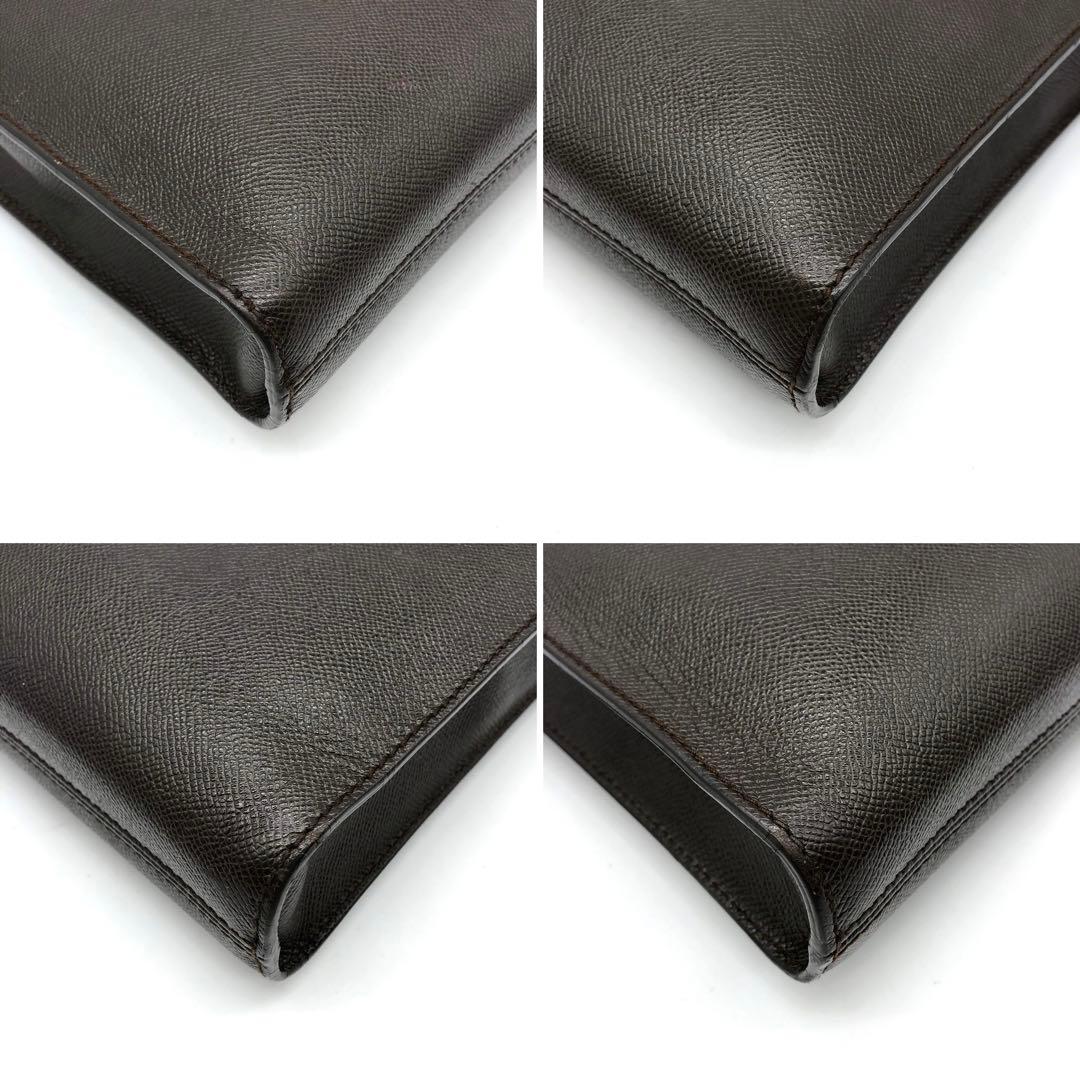 ✨美品✨ブルガリマン ショルダーバッグ パラジウムロゴ金具 レザー ブラウン