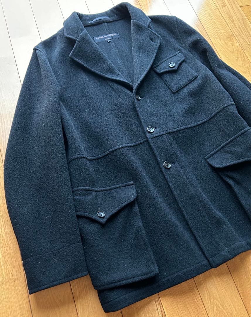 田中オム　ウールメルトンコート　コムデギャルソン　オム