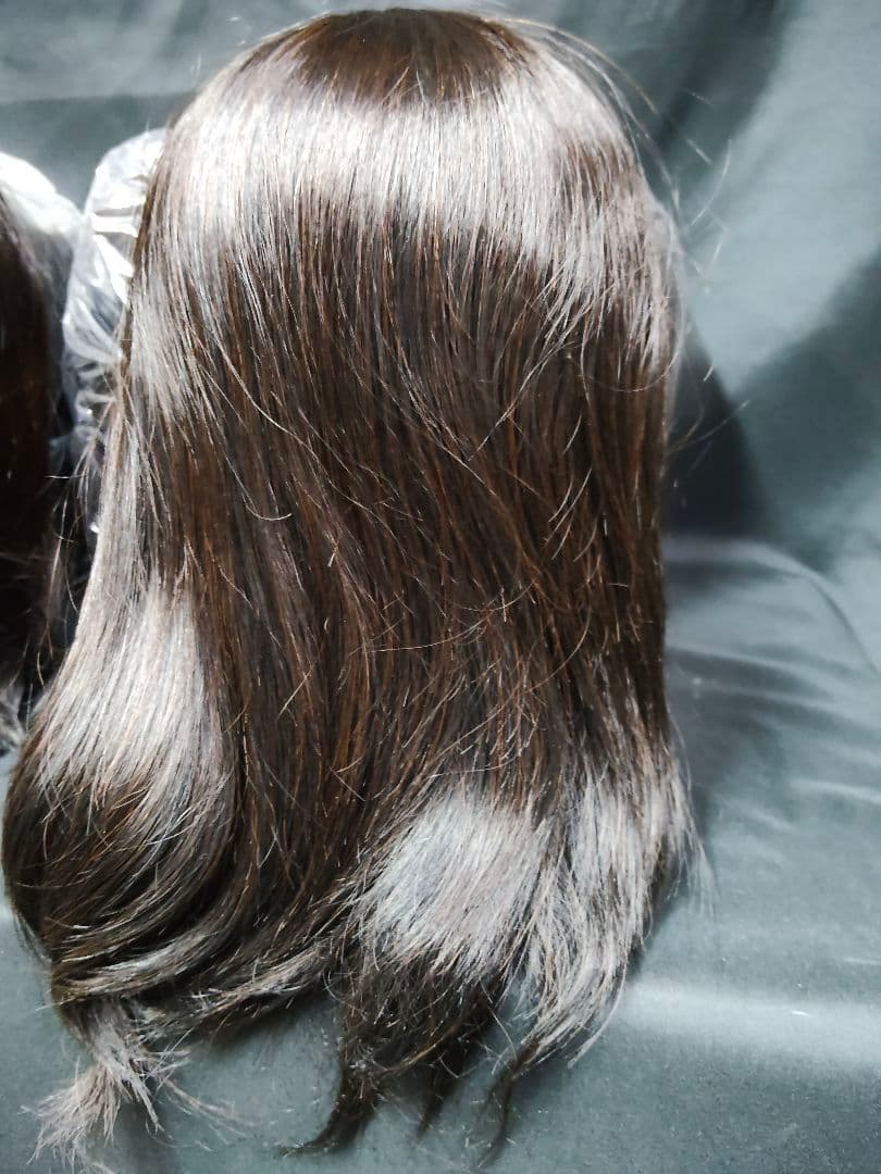 【7体セット】美容師国家試験 カットウィッグ 50B 人毛MIX