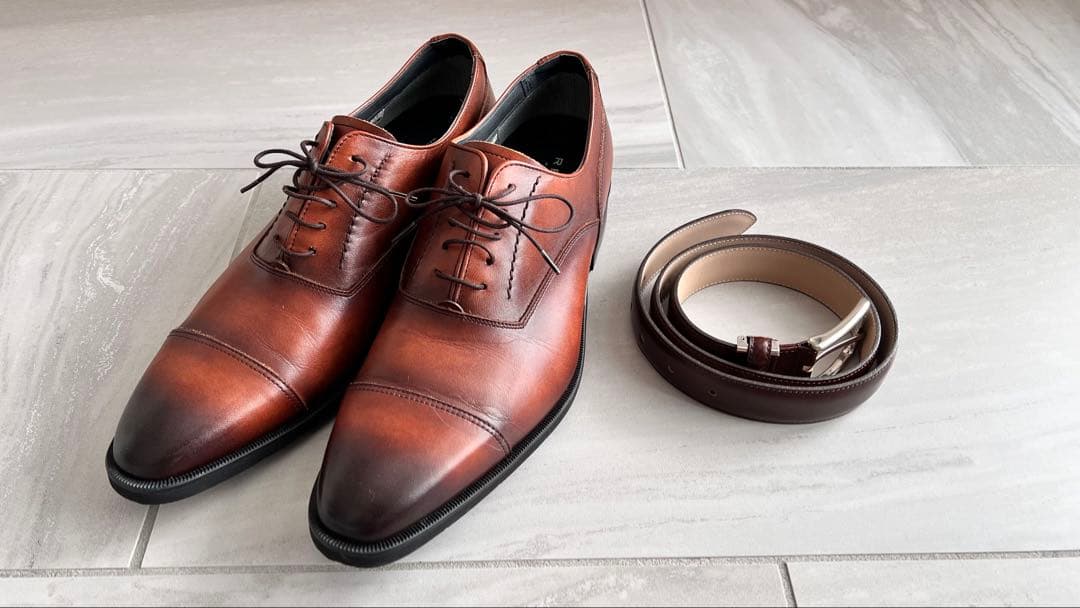 ☆美品☆ REGAL GORE-TEX ストレートチップ　ビジネス 茶 ベルト付