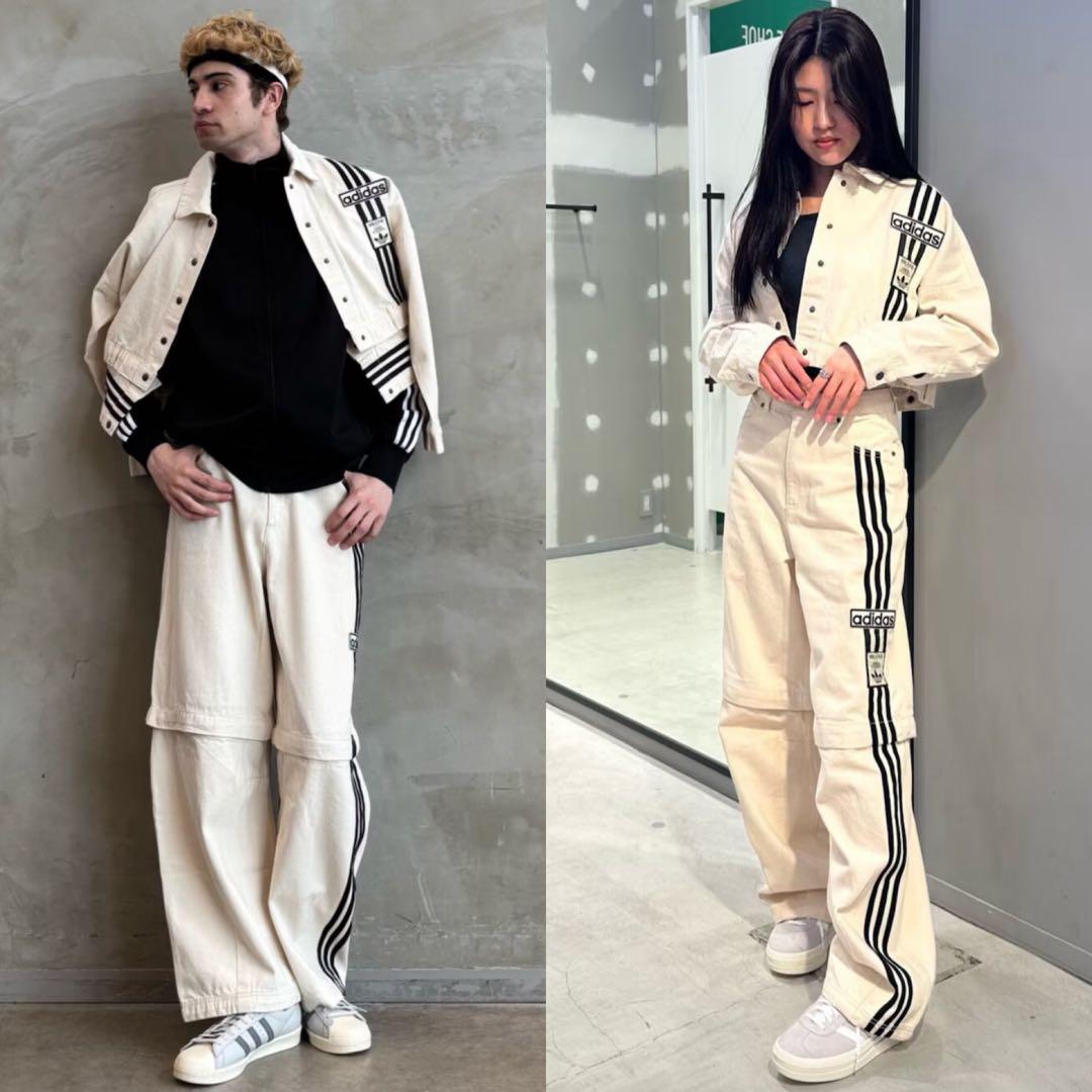 希少4XL⭐️adidasアディブレイク デニム2-IN-1 トラックトップ 白