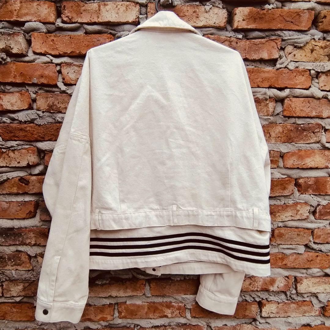 希少4XL⭐️adidasアディブレイク デニム2-IN-1 トラックトップ 白