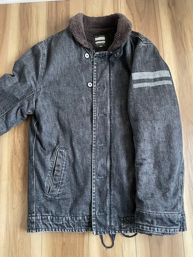 MOMOTARO JEANS グレーデニム N-1デッキジャケット 40