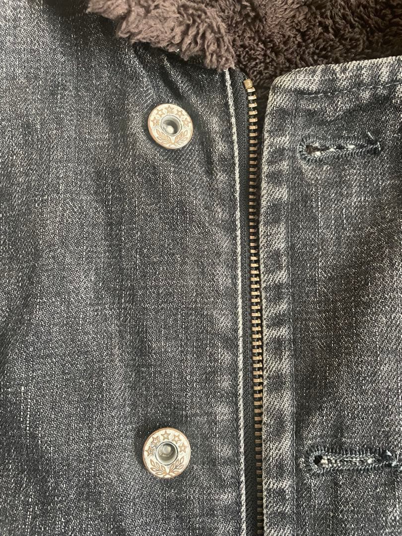 MOMOTARO JEANS グレーデニム N-1デッキジャケット 40