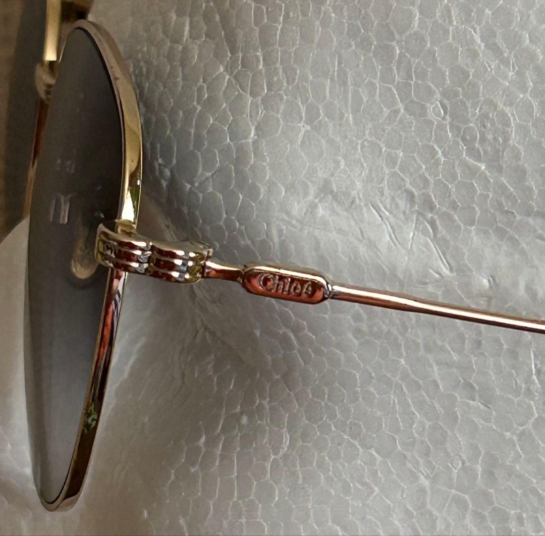 Chloe クロエ サングラス メンズ&レディース (ブラック系×ゴールド系)