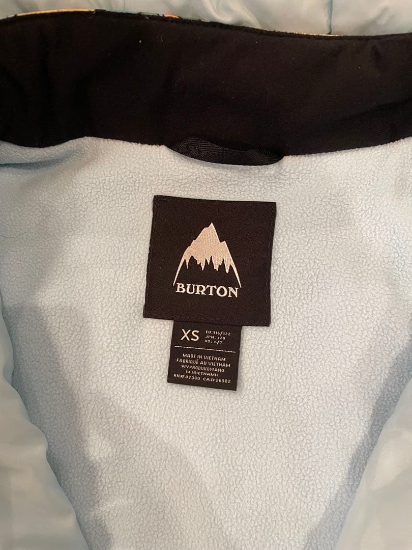 burton kids スノーボードウェア xs 120