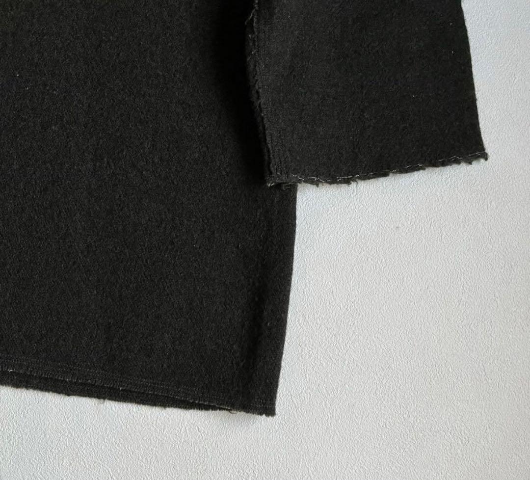 kaval コットン　カシミヤ　カットソー　切りっぱなし