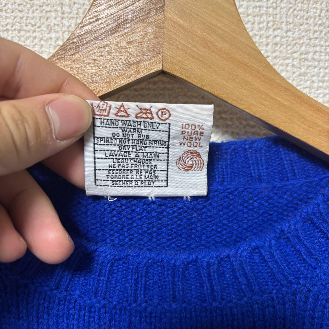 Jamieson's ウール セーター 青　ジャミーソンズ