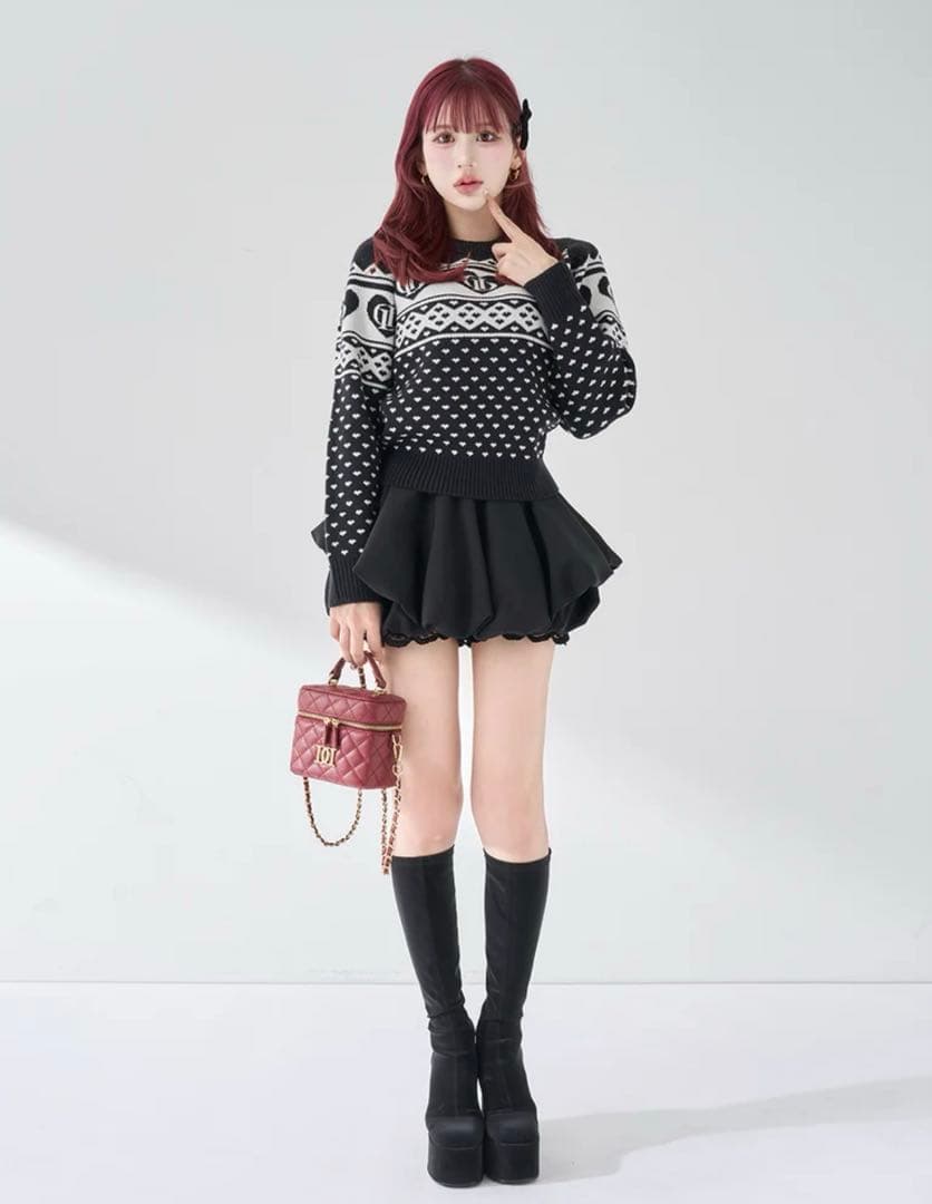 ダーリッチ　ボリュームバルーンミニスカート