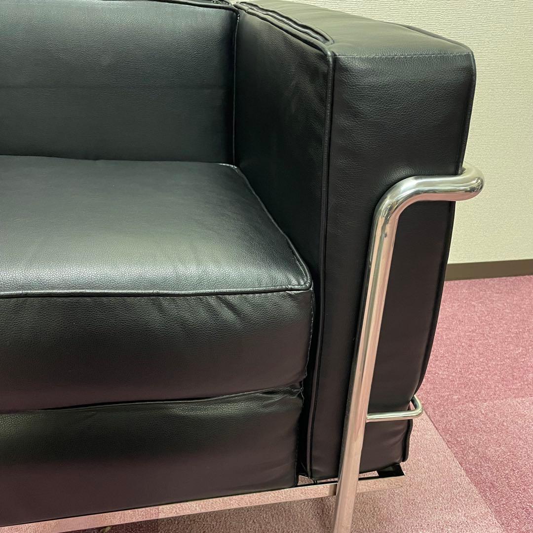 【引取対応限定】ル コルビジェ Le Corbusier LC2 2人掛けソファ