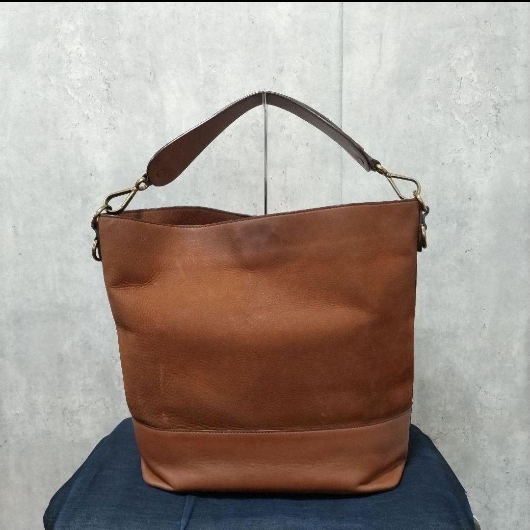 ✅️ポロラルフローレン　ホーボーバッグ スエード 　レザー　ブラウン