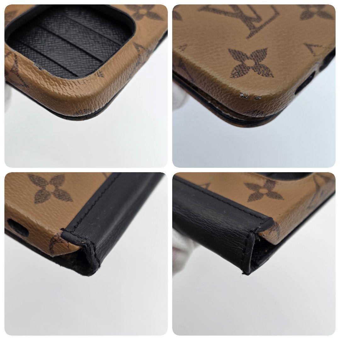 ルイヴィトン iphone15pro 手帳ケース フィリオ モノグラムリバース