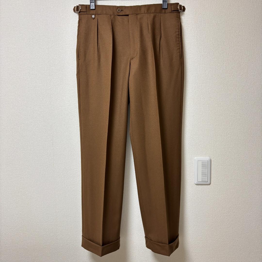 ハ*ル様 BERNARD ZINS BAC サキソニー パンツ キャメル 40