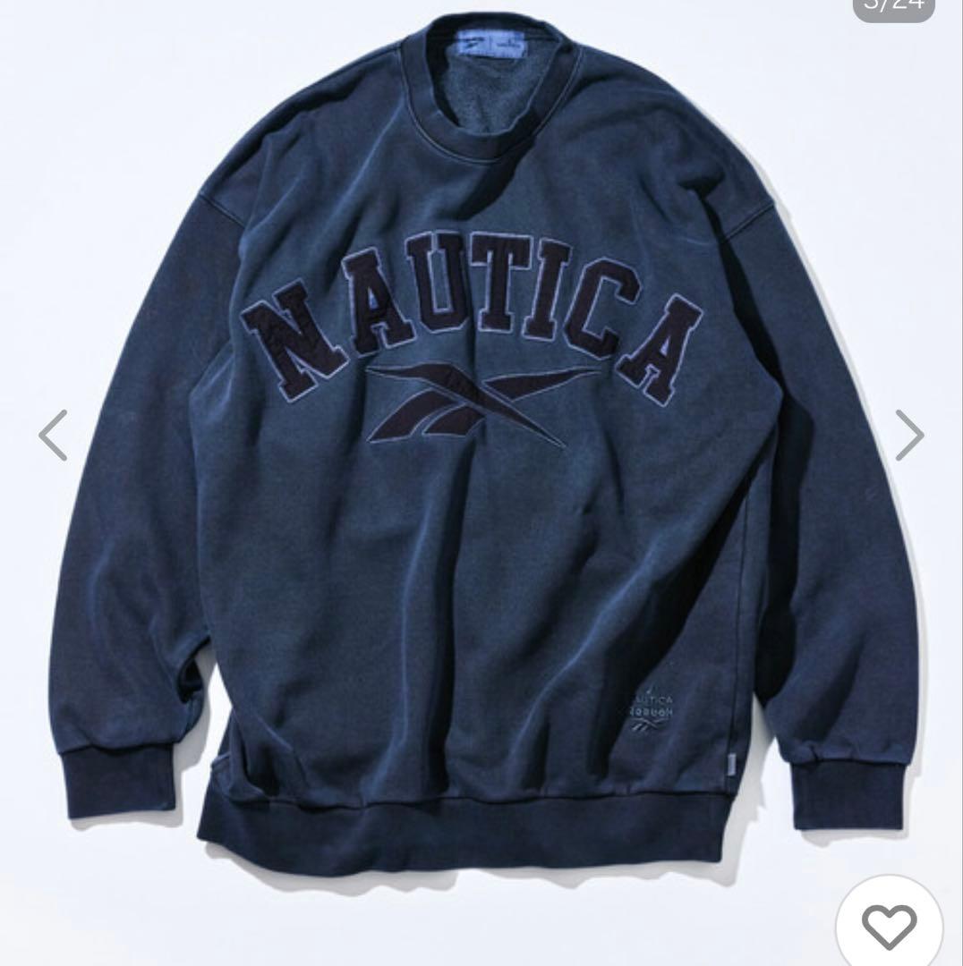 Reebok✖︎NAUTICA ダブルネームヘビーウェイト ピグメントスウェット