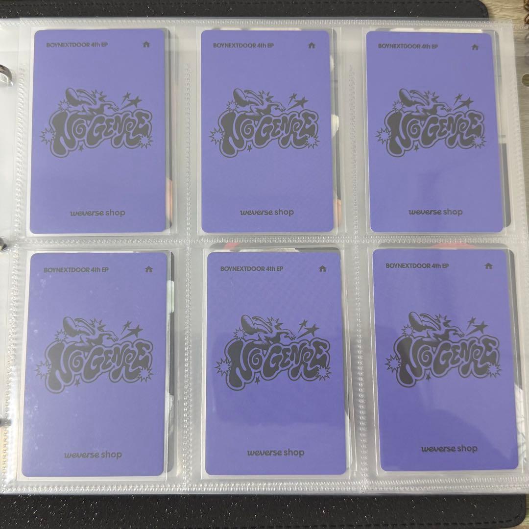 【レア】BOYNEXTDOOR nogenre weverse特典 コンプ