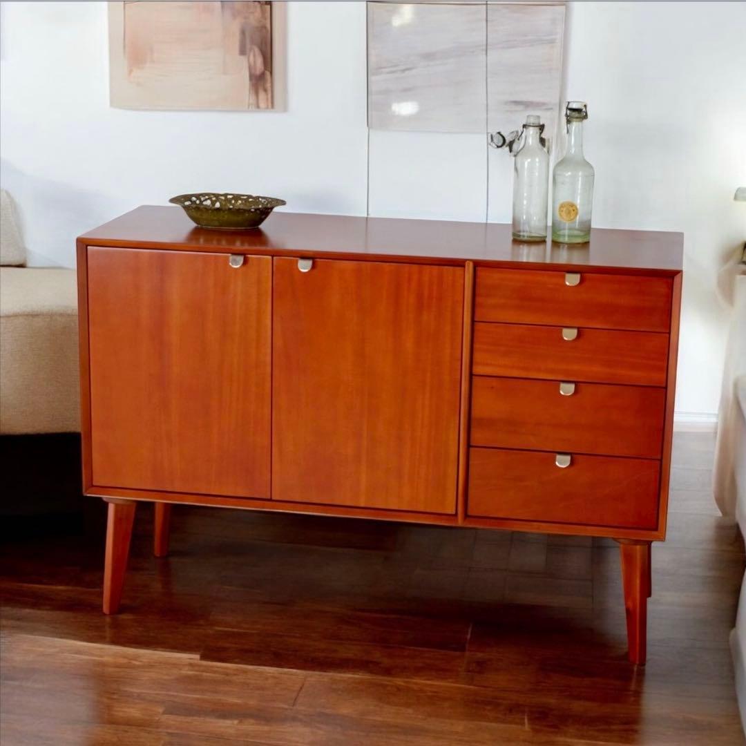 F 新品 リビングボード キャビネット 収納 北欧 サイドボード 本棚 書斎