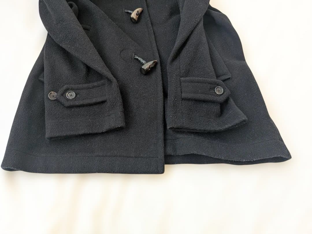 Polo by Ralph Lauren フーデッドコート 黒 鹿角釦 L 美品