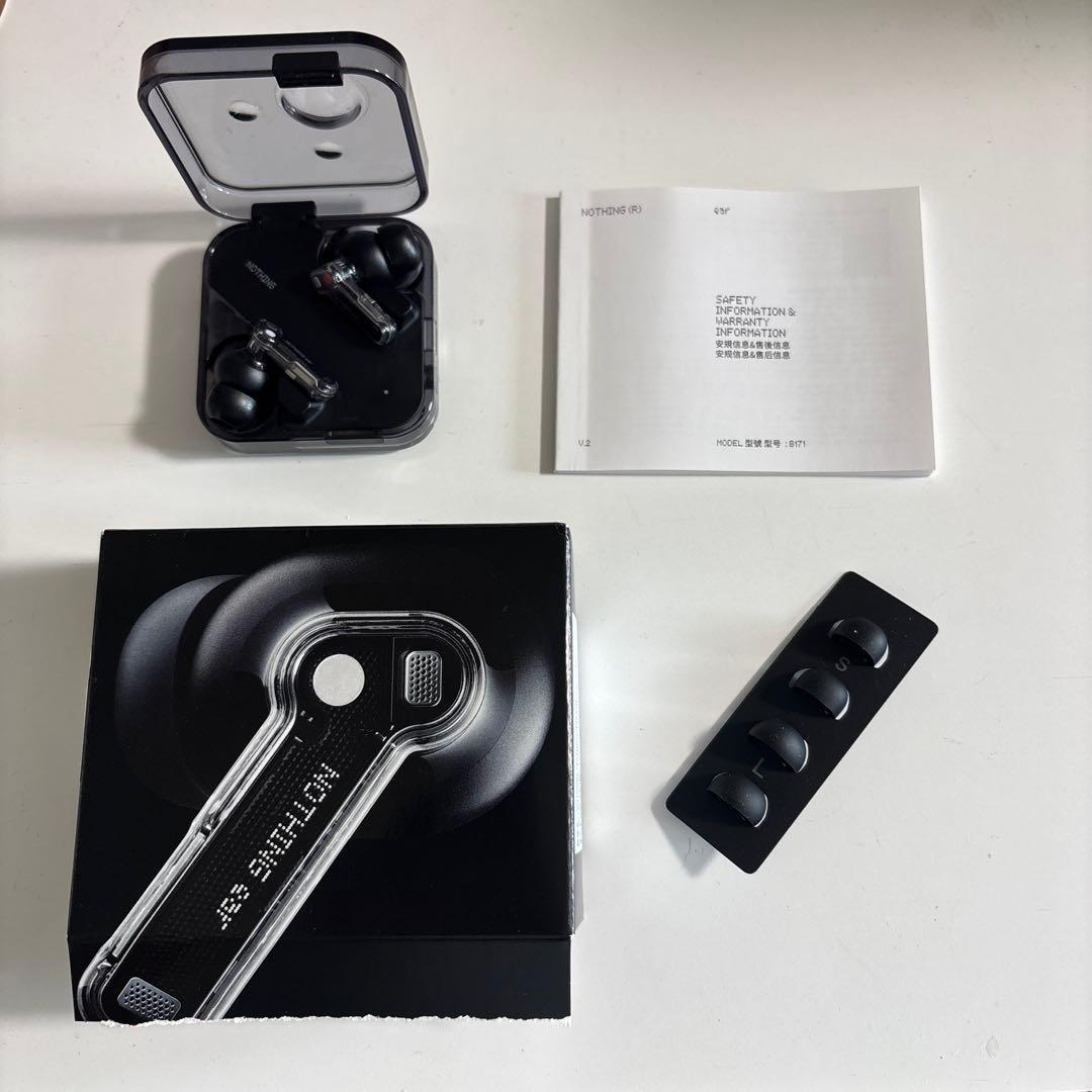 Nothing ear 2024年4月発売モデル(ブラック)