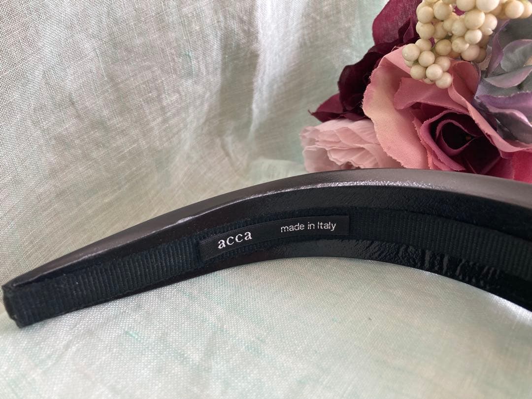 【極美品】accaアッカ 数量限定品！30周年モデル　ペルファブカチューシャ♡黒
