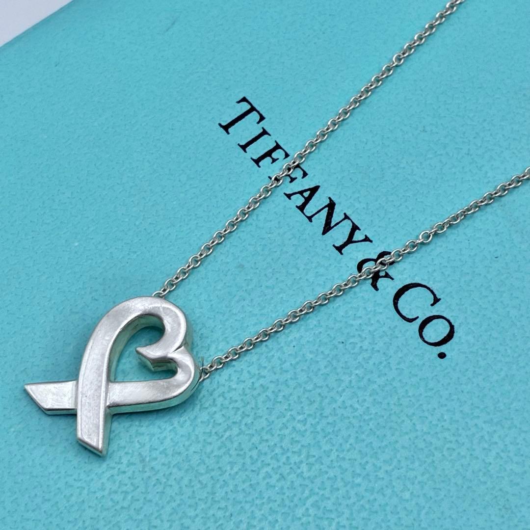 ティファニー　ラビングハート　ミニ　ネックレス　パロマピカソ　シルバー　美品
