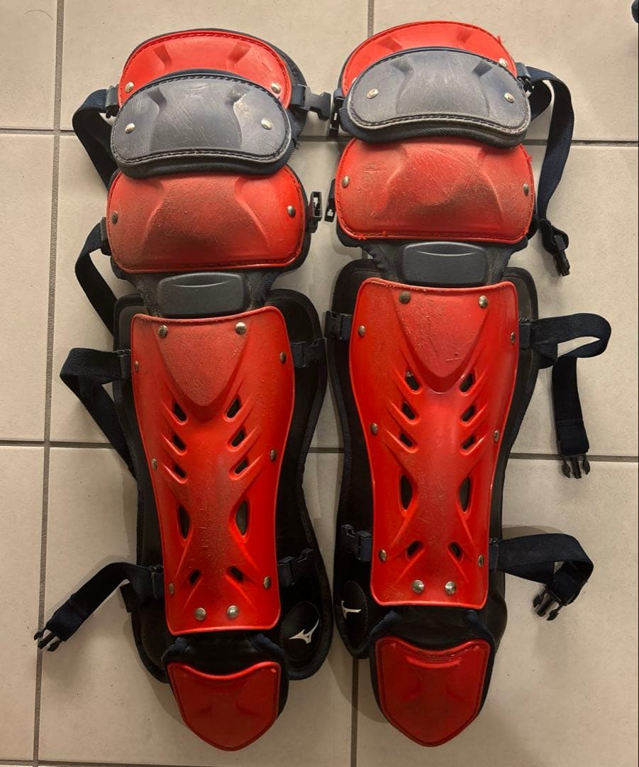 ミズノプロ　キャッチャー防具　革/ゴムソフト/硬式用