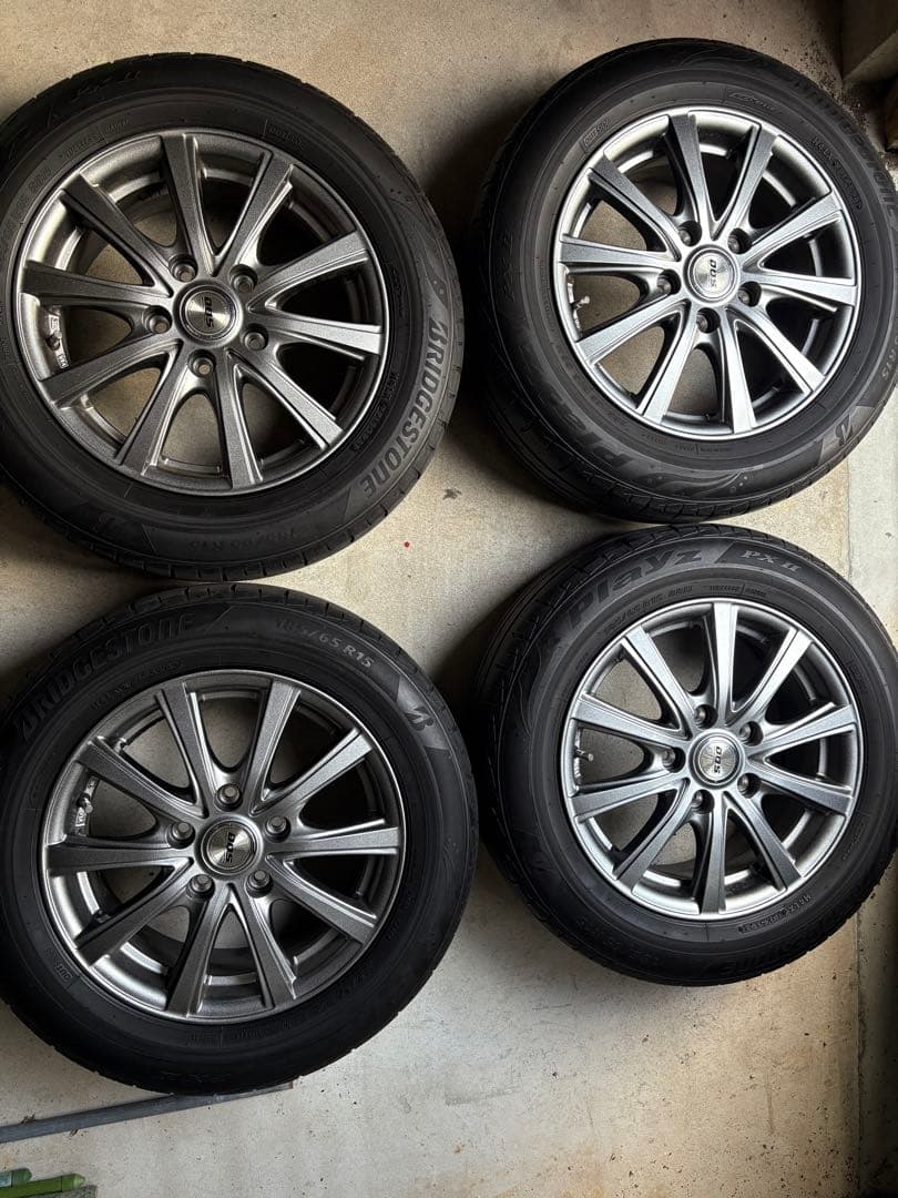 【①②セット販売】DDS 15インチホイールセット 185/65 R15