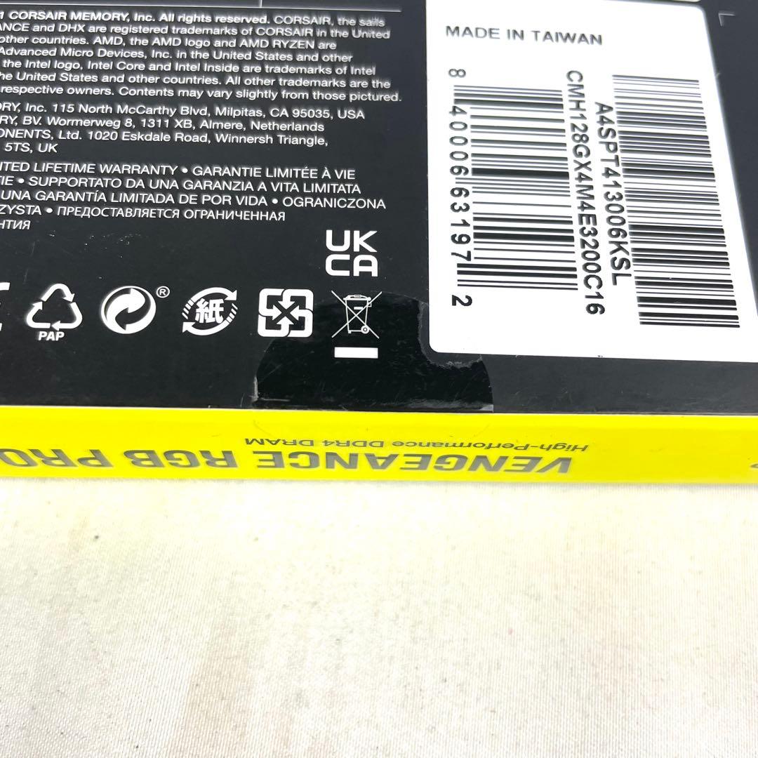 CORSAIR コルセア DDR4 4×32GB 128GB 3200MHz