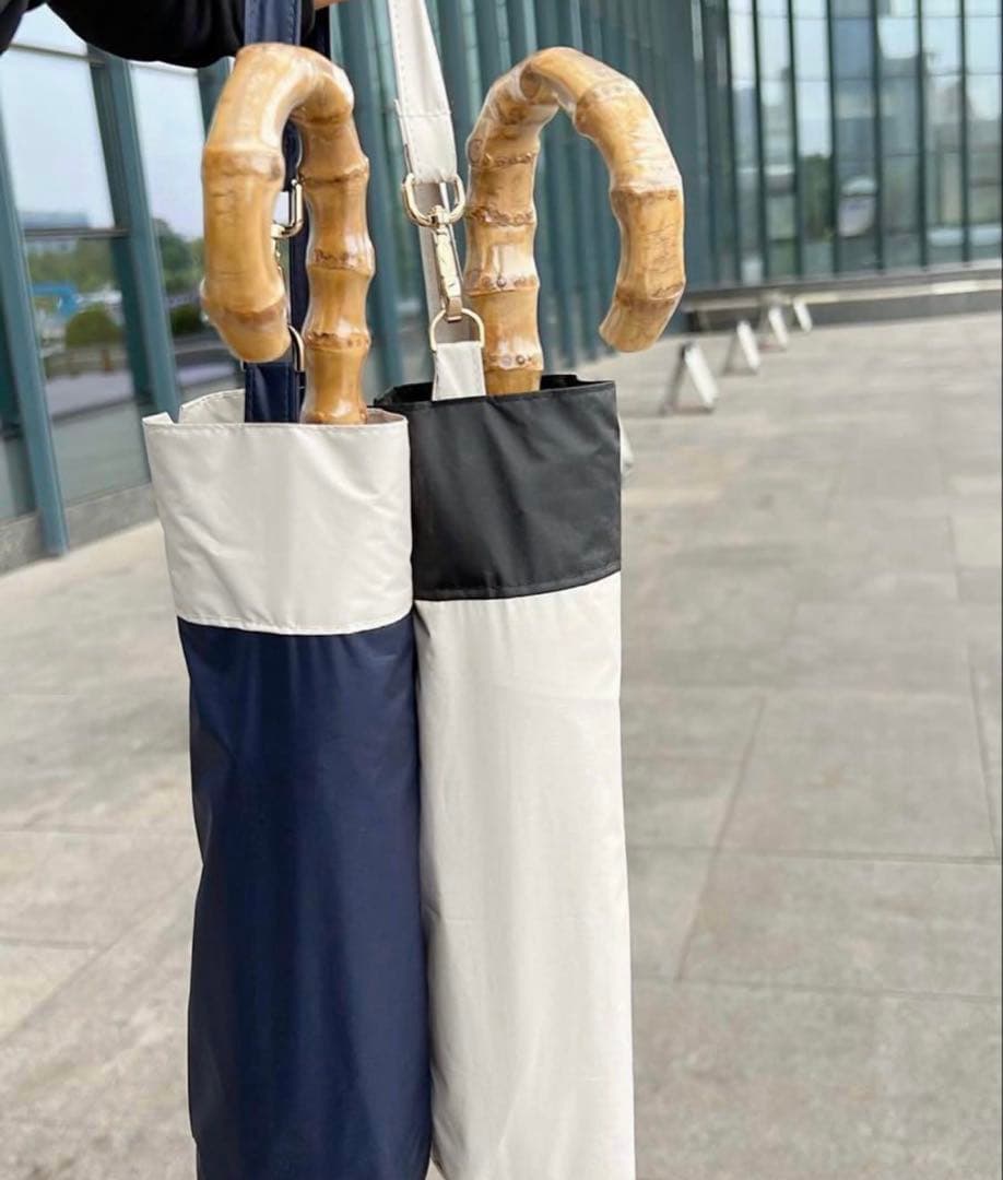 【2回使用】完全遮光 晴雨兼用 日傘 しいちゃん 成瀬愛里さん　ベージュ