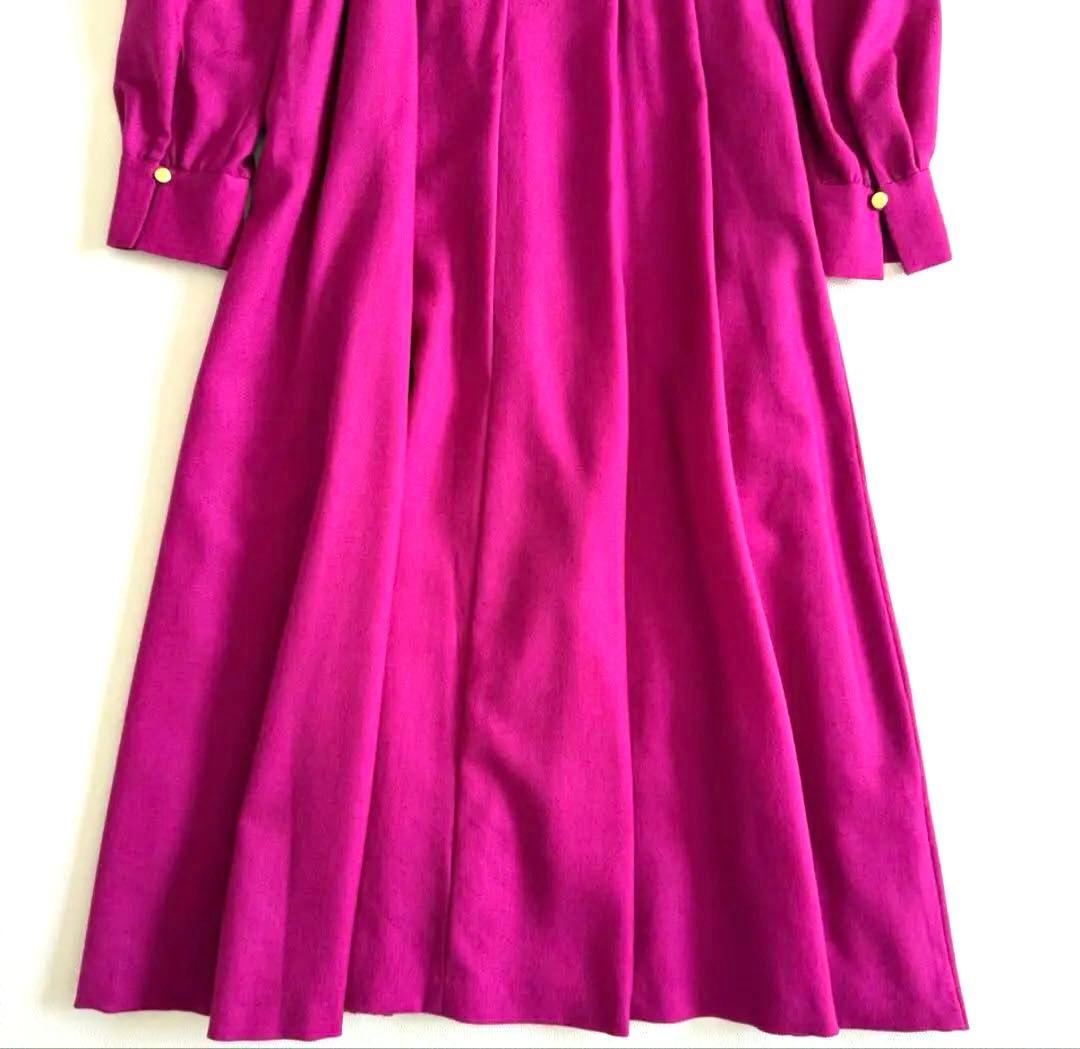 アナイ ソフトアムンゼン　タックフレアワンピース　ピンク　ネット完売商