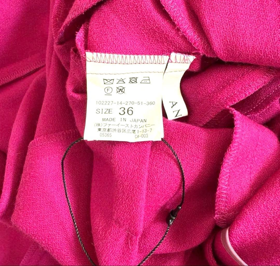 アナイ ソフトアムンゼン　タックフレアワンピース　ピンク　ネット完売商