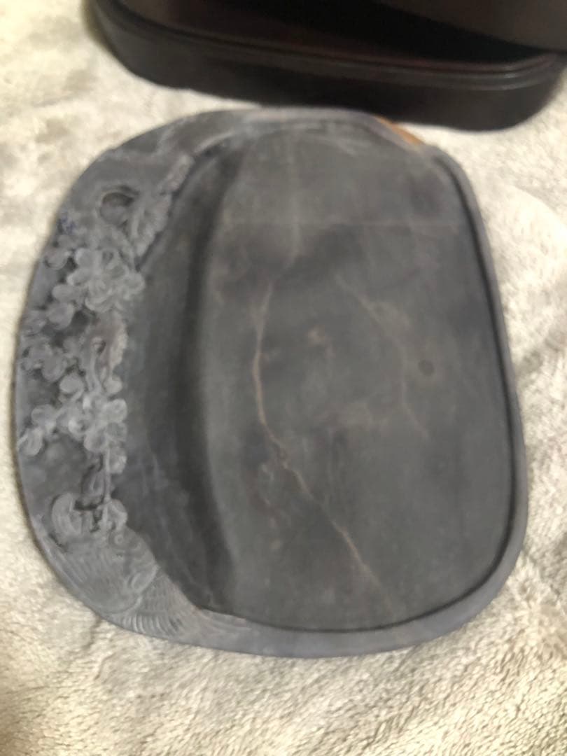 端溪硯 老坑 水巖 大西洞 金綫 エン脂 青花 石皮 書道用品 端渓硯