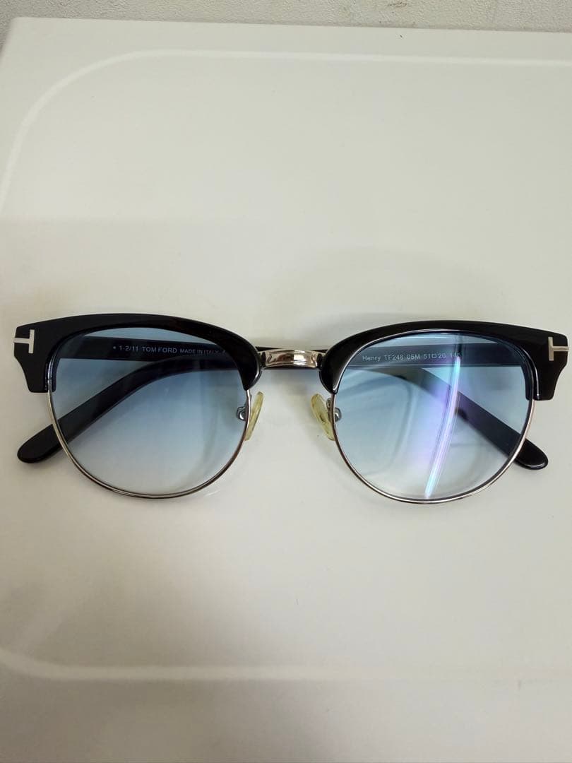 TOM FORD Henry TF248 05Mサーモント ブルーグラデーション