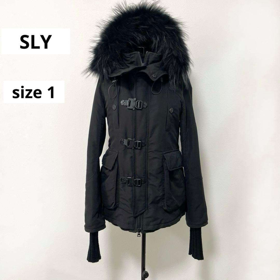 00s SLY N3B ラクーンファー　ボアライナー　モッズコート　y2k