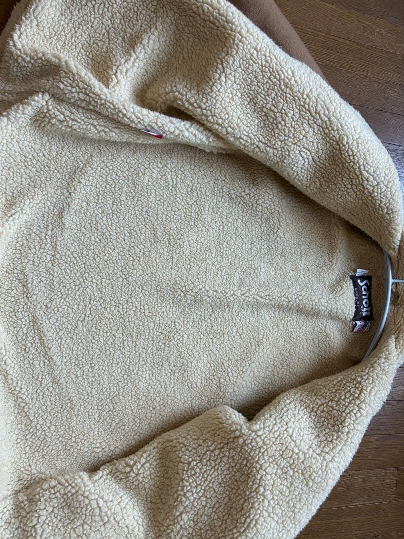 Schott ショット　ボア　ランチコート　ウール　メルトン　胡桃ボタン