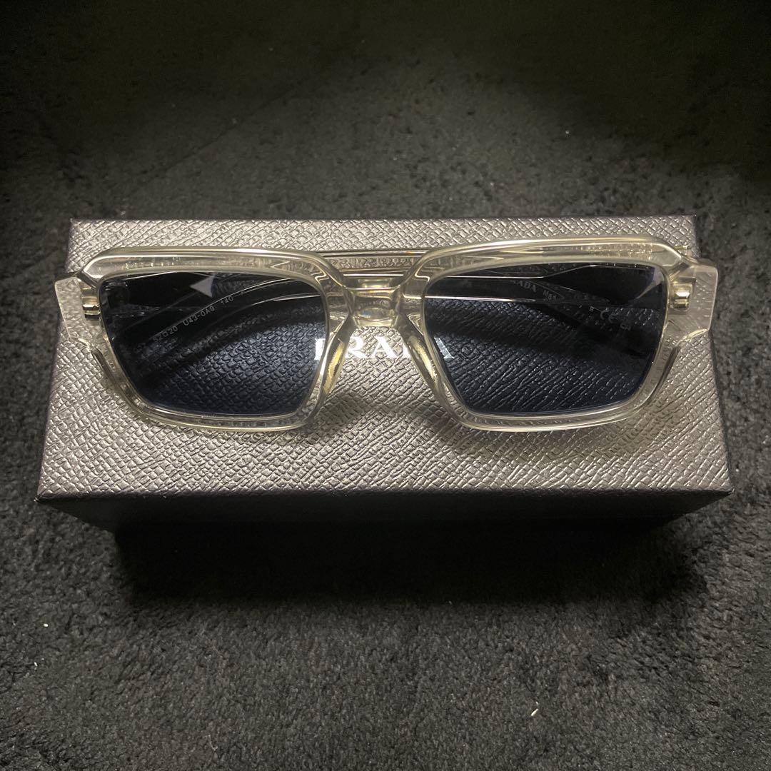 【早い者勝ち】希少カラー　クリア PRADA プラダ スクエアサングラス　y2k