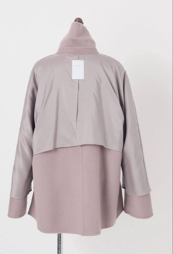 Noble ノーブル キャメルミックスリバージップコート