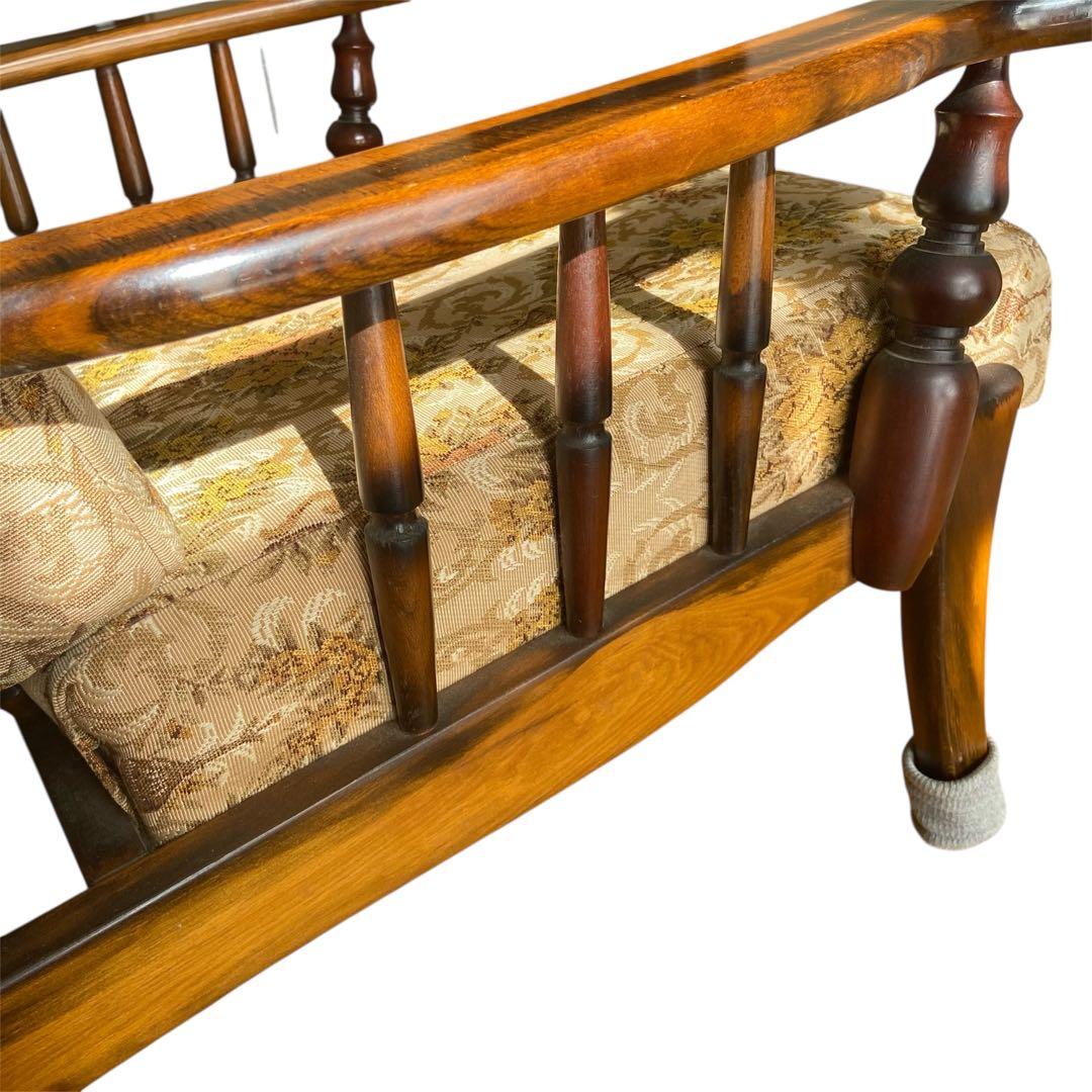 【週末セール】カリモク コロニアル 1人掛けソファ アームチェア ヴィンテージ