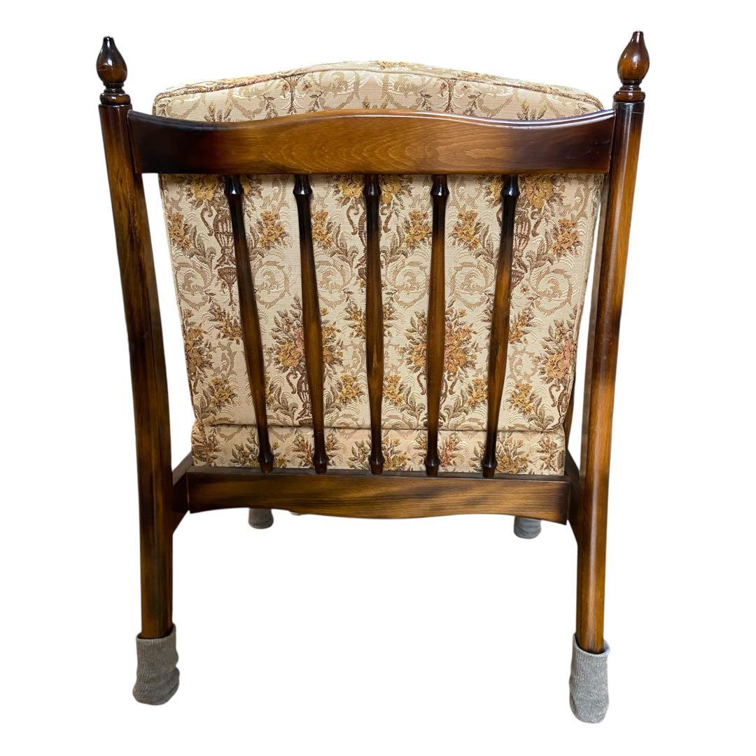 【週末セール】カリモク コロニアル 1人掛けソファ アームチェア ヴィンテージ