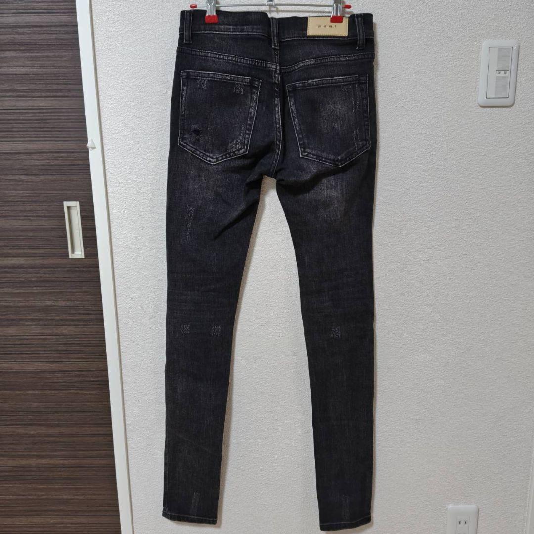 mnml ダメージ加工 ストレッチ スキニー デニムパンツ 28 ミニマル