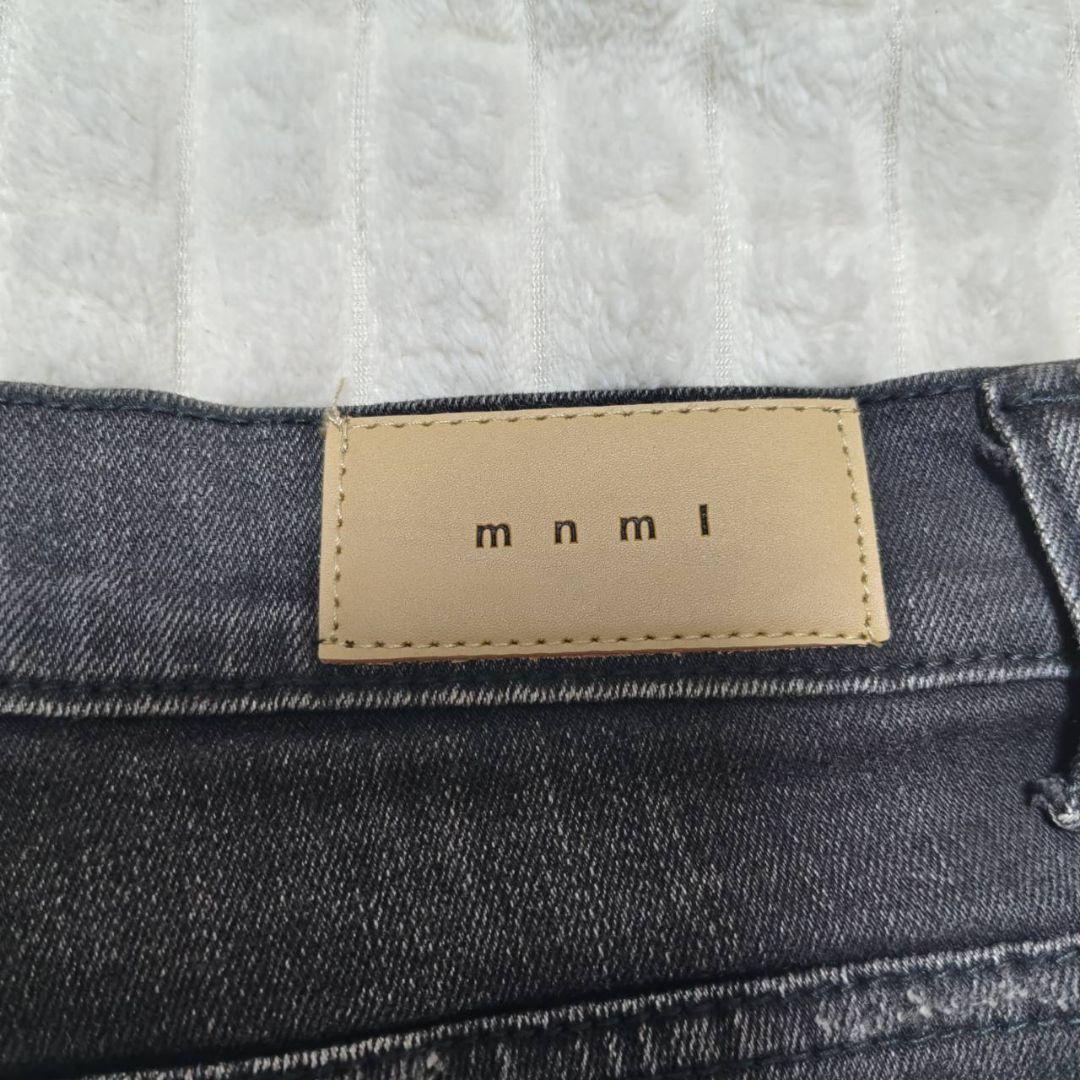 mnml ダメージ加工 ストレッチ スキニー デニムパンツ 28 ミニマル