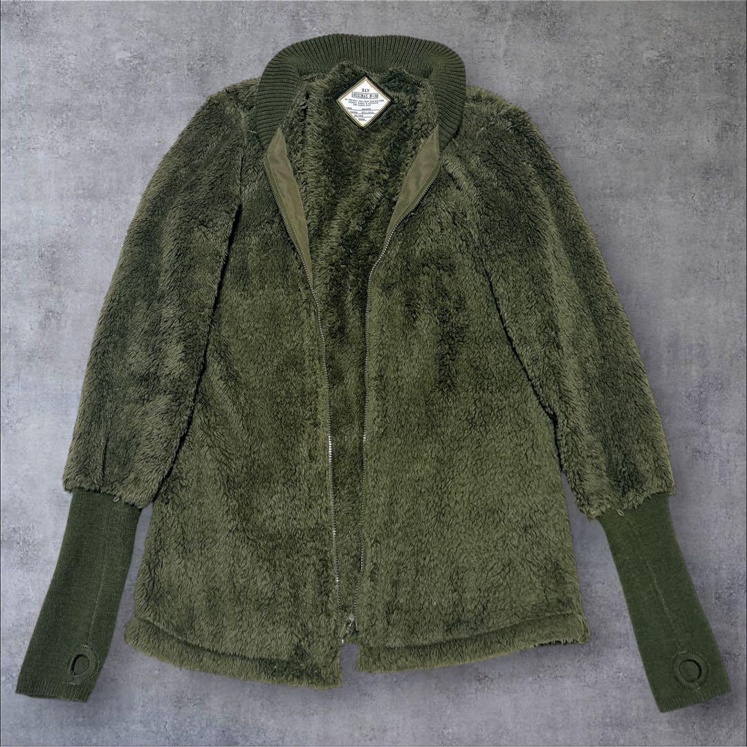 SLY モッズコート カーキ N3B ラクーンファー Y2K ギミック グランジ