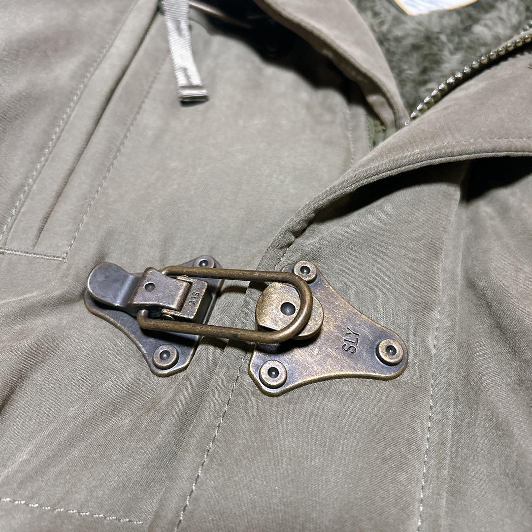SLY モッズコート カーキ N3B ラクーンファー Y2K ギミック グランジ