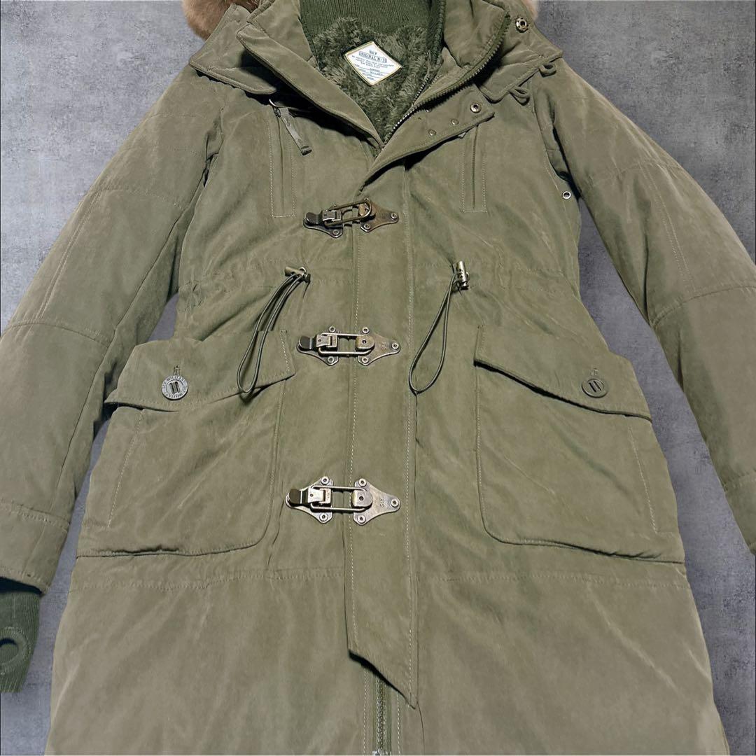 SLY モッズコート カーキ N3B ラクーンファー Y2K ギミック グランジ