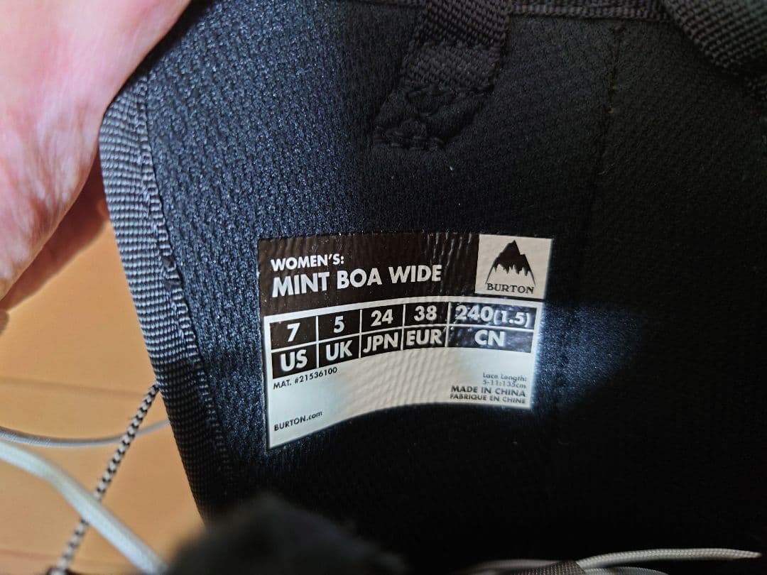 Burton Mint Boa Wide スノーボードブーツ