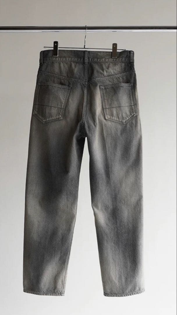 パンツ ANCELLM AGING DENIM STRAIGHT 5P PANTS
