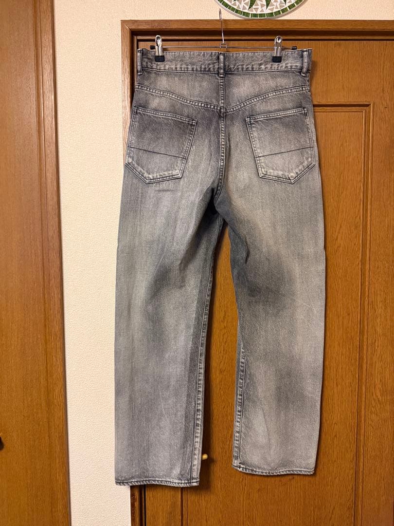 パンツ ANCELLM AGING DENIM STRAIGHT 5P PANTS