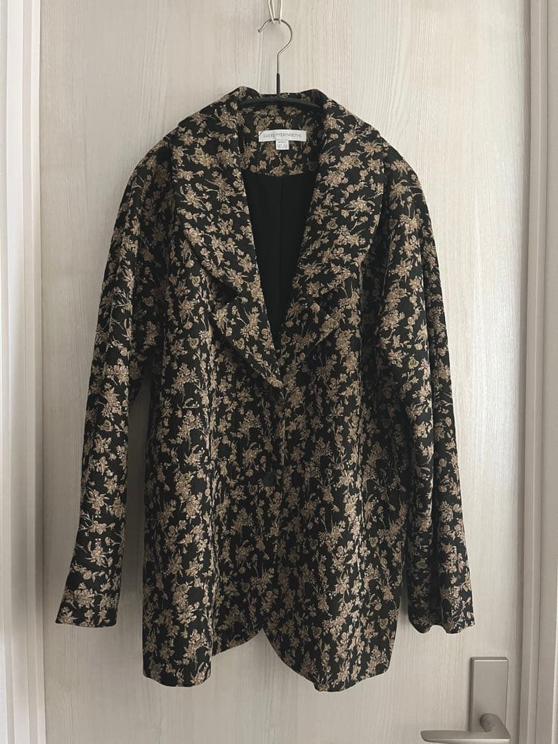 GREEDinternational クラシカルフローラルジャガード ジャケット