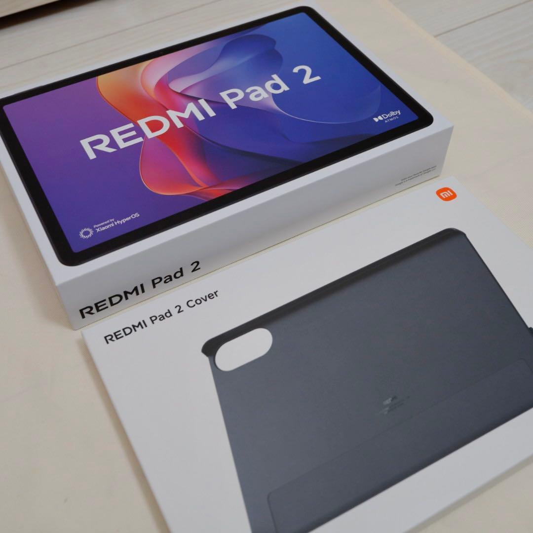 【美品】REDMI Pad 2 6GB/128GB純正カバー付き