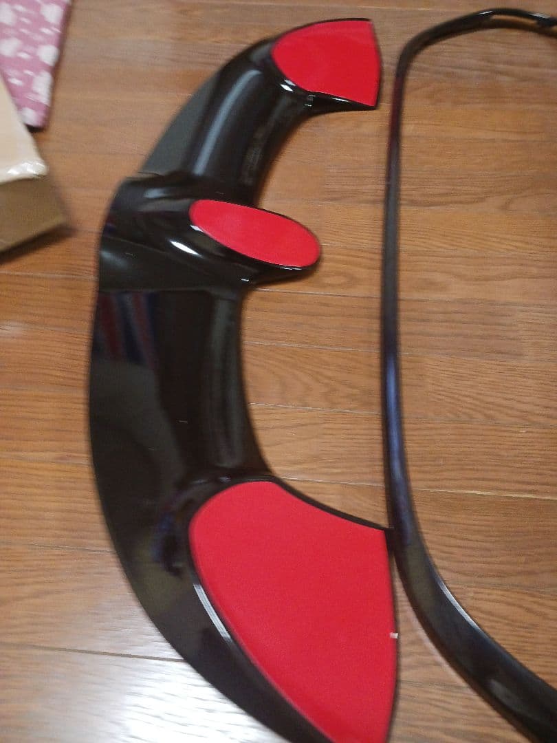 リアスポイラーとフロントトリムセット F55 F56 未使用品 ブラック